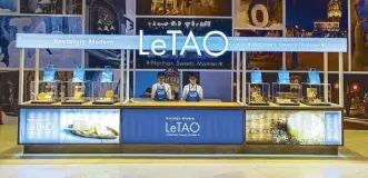  ??  ?? The LeTAO pop-up store offers the indulgent Double Fromage Cheesecake.
