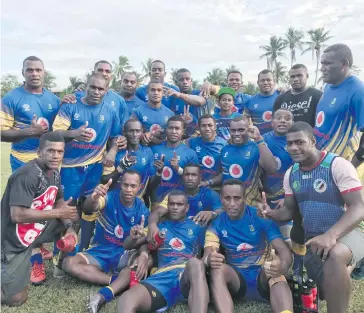  ?? Photo: Anasilini Ratuva ?? Northland rugby team at Marcellin School ground, Suva on April 21, 2018.