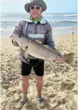  ?? Picture: SUPPLIED ?? I’M HOOKED: Deon Marais of PA Rock & Surf with his 6.4kg prized catch hooked at Riet River during the Claude Pittaway Round Robin fishing competitio­n on Saturday.