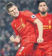  ??  ?? QUALIFIED SUCCESS: Milner is out to finish the job