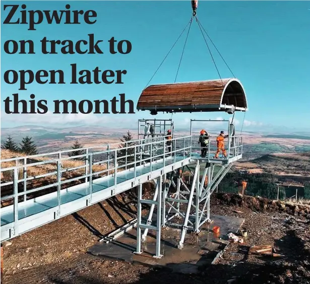  ??  ?? Zip World’s South Wales site is set to open in Spring, 2021