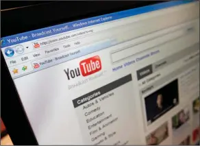  ?? Richard Vogel/AP ?? Boycott: An advertisin­g boycott of YouTube is broadening in a sign of the skepticism surroundin­g Google’s promise to prevent marketing campaigns from appearing alongside repugnant videos.