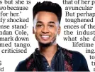  ??  ?? SENT HOME: JLS star Aston Merrygold