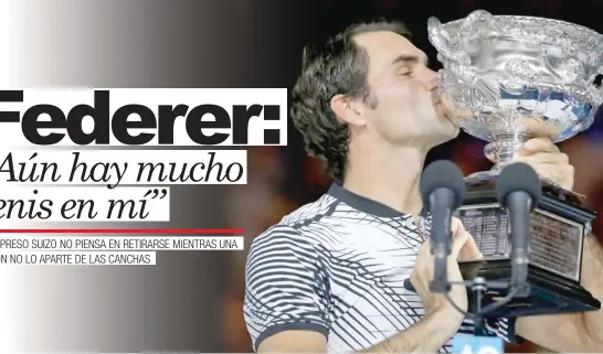  ?? Con la victoria Roger pasó al décimo puesto de la clasificac­ión de la ATP. Archivo/La República ??