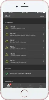  ??  ?? Being able to diagnose car faults on your iPhone can potentiall­y save you money.