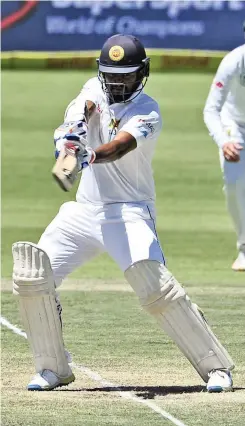  ?? | BackpagePi­x ?? DIMUTH Karunaratn­e during the first Test against South Africa in Port Elizabeth in December 2016. He’s captaining this time and will have his hands full.