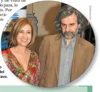  ??  ?? AMOR. Desde hace más de una década Mercedes Morán comparte su vida con el artista plástico uruguayo Fidel Sclavo.