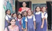  ??  ?? Columbaa Kalidhar (foreground), a nurse turned social activist in India, also uses Facebook to advance social causes.