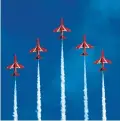  ??  ?? The Red Arrows were based at RAF Scampton.