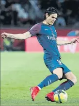  ?? FOTO: AP ?? Cavani, objetivo del Atlético