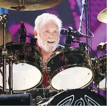  ??  ?? Adam Lambert (top) and percussion­ist Roger Taylor (above) at the 2016 Barcelona concert.