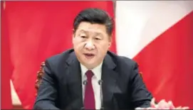  ?? REUTERS ?? Chinese President Xi Jinping. The retaliator­y step by China escalates the risk of a trade war between the world’s two largest trading nations, with the Trump administra­tion’s latest offensive based on alleged infringeme­nts of intellectu­al property in...