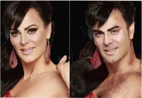  ?? Foto ig ?? Maribel Guardia fue de las primeras en atreverse a postear su versión masculina, tras pasar por el filtro de Face App.