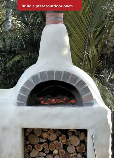  ??  ?? Your own backyard woodfired pizza oven