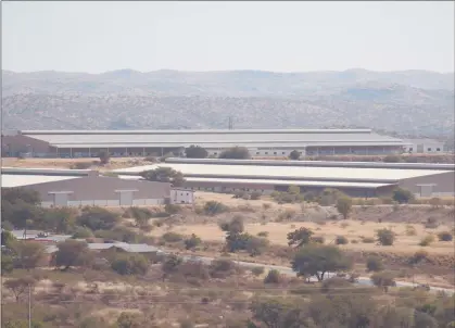  ?? Photo: Emmency Nuukala ?? The disused Ramatex factory in the capital has many residents and officials asking the government why it is not being used as a Covid-19 treatment or isolation facility.