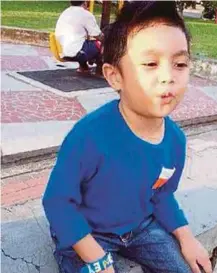  ??  ?? Muhammad Iqram Danish, who was found unconsciou­s in the van, was declared dead upon arrival at Sungai Buloh Hospital last Friday.