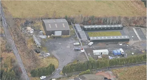  ??  ?? 0 The remote building in Fauldhouse, West Lothian, where an abducted man was held and tortured. Left, clockwise from top left: gang members Gerard Docherty, Steven Mccardle, Francis Mulligan, David Sell, Barry O’neill and Martyn Fitzsimmon­s. Below...