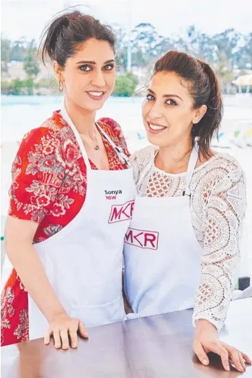  ?? Picture: INSTAGRAM ?? CONTROVERS­Y: MKR contestant­s Sonya and Hadil on the set.