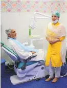  ?? Nilima Pathak/Gulf News ?? ■ Right: A medical tourist is attended to at Dr Shabroza’s surgery in Delhi.