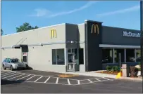  ?? Photo by Joseph B. Nadeau ?? The 1754 Mendon Road McDonald’s Restaurant has recently been renovated and modernized with new technology.