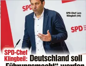  ?? ?? SPD-Chef Lars Klingbeil (44)