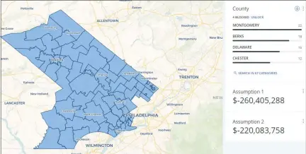  ?? IMAGE FROM SCREENSHOT ?? The Pennsylvan­ia Associatio­n of School Business Officials are estimating combined local revenue losses between $220million and $260 million in Berks, Chester, Delaware and Montgomery county school districts.