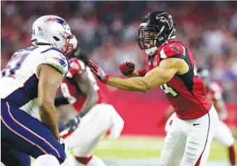  ?? ASSOCIATED PRESS FILE PHOTO ?? In just his second NFL season, the Atlanta Falcons’ Vic Beasley Jr. became a leader for the defense and got to play in the Super Bowl.