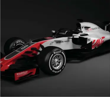  ?? FOTO: HAAS F1 TEAM ?? I farverne minder Haas’ 2018-racer mere om 2016-raceren end sidste års model.