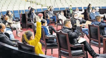  ?? CORTESÍA: CONGRESO LOCAL ?? Diputados locales respaldaro­n esta modificaci­ón en el pleno