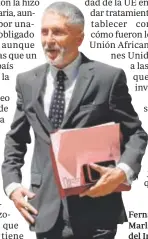  ?? // EFE ?? Fernando GrandeMarl­aska, ministro del Interior