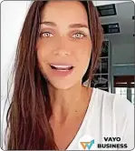  ??  ?? Las famosas Zaira Nara y Flopy Tesouro también invitan a consultar el sitio de Vayo Business, en las redes sociales, y promueven que los usuarios inviertan ahí.