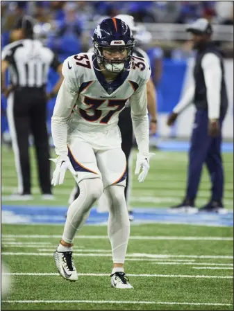  ?? RICK OSENTOSKI — THE ASSOCIATED PRESS ?? Denver rookie cornerback Riley Moss hasn’t seen the field much on defense but has found a way to make an impact on special teams.