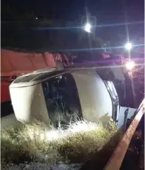  ??  ?? Juan Alberto N perdió el control de la camioneta al manejar bajo los efectos del alcohol.