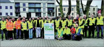  ??  ?? Volunteers at the 2016 Good Friday clean- up.