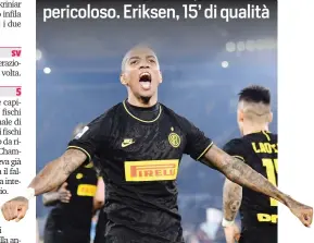  ?? LAPRESSE ?? L’esultanza di Ashley Young, al suo primo gol italiano