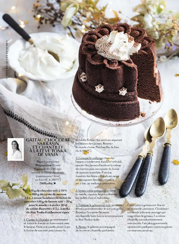Gateau Chocolat Sarrasin Et Chantilly A La Feve Tonka De Vania Pressreader