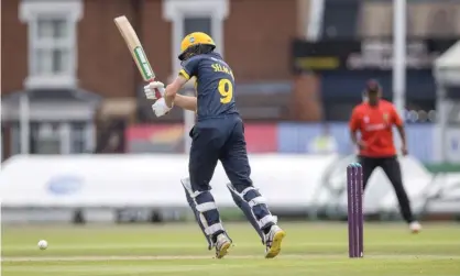  ?? Photograph: John Mallett/ProSports/Shuttersto­ck ?? Nick Selman batting for Glamorgan against Leicesters­hire in the Royal London Cup.