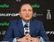  ?? HARRY HOW / GETTY IMAGES ?? When he was in Vegas in 2016, Gary Bettman was booed by the crowd. “No, no, keep the booing,” he said. “That proves you’re now an NHL city.”