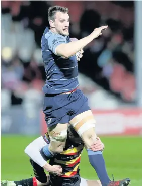  ??  ?? &gt; Sam Warburton, pictured in recent action against Gloucester, is expected to be on the sidelines for the next six weeks