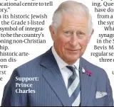  ?? PHOTO: GETTY IMAGES ?? Support: Prince Charles
