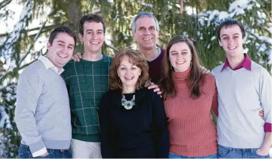  ?? ?? The Waggenspac­k family in 2012. From left: Stephen, Nathan, Rose, Dean, Courtney, Luke