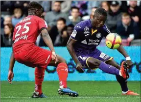  ??  ?? Max-Alain Gradel, capitaine et meilleur atout offensif du TFC.