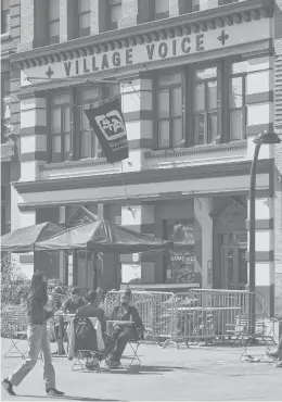  ?? ZACKDEZON/THE NEWYORKTIM­ES ?? After closing in 2018, The Village Voice newspaper is planning a comeback. Above, the former Village Voice headquarte­rs in NewYork City.