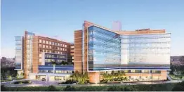  ?? COURTESY OF SCRIPPS HEALTH ?? An artist’s rendering shows the second new medical tower now under constructi­on at Scripps Memorial Hospital La Jolla.