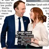  ?? PIC: DAFYDD JONES ?? Laugh cheat: MP Hancock and wife Martha