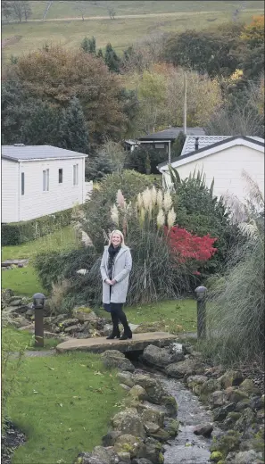  ?? PICTURES: JONATHAN GAWTHORPE ?? SEASON’S GREETINGS: Lisa Williams, Park Leisure marketing director, at Chantry holiday park near Leyburn. She says many people will be spending Christmas in holiday homes.