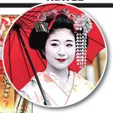  ??  ?? LIFE IS SWEET: A stall selling Japanese treats in Tokyo, left; and a maiko, an apprentice geisha, in Kyoto, above