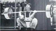  ??  ?? POWER: America’s finest weightlift­er Kono