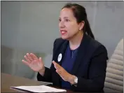  ?? ANDA CHU — BAY AREA NEWS GROUP, FILE ?? Lt. Gov. Eleni Kounalakis signed the renter protection bill into law because Gov. Gavin Newsom has left the state for vacation with his family.