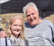  ?? JESI YOST - FOR MEDIANEWS GROUP ?? Dana employee James Repko, right, with his wife Gabrielle during the Oct. 5 celebratio­n of Dana’s 100th year in Pottstown. Repko has worked for the company for 51 years. He said he won’t retire until he has claimed the longest employment record.